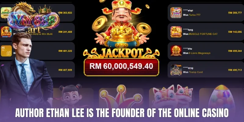 Author Ethan Lee is the founder of the online casino