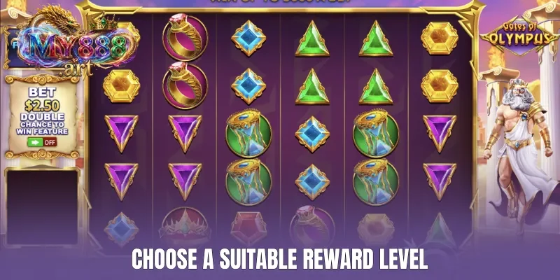 Choose a suitable reward level