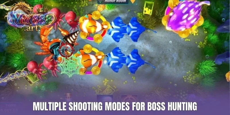 Multiple shooting modes for boss hunting