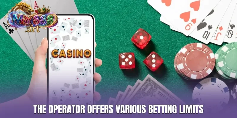The operator offers various betting limits