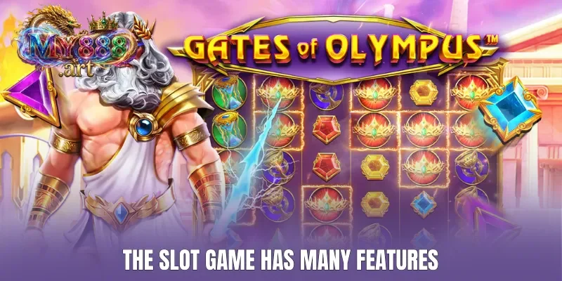 The slot game has many features